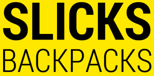 Slicks Backpacks Logo with Yellow BG